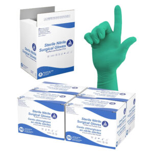 Guantes estériles de nitrilo sin polvo