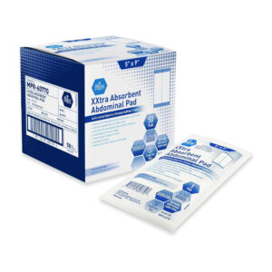 Pad abdominal extra absorbente 5" x 9" estéril