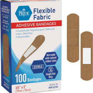 Curitas adhesivas de tela 3/4” x 3”