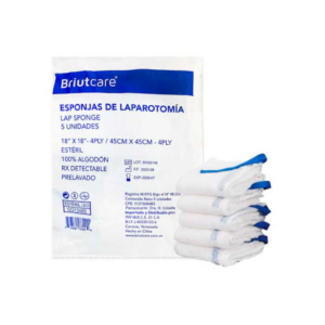 Esponjas de Laparotomía detectables por rayos X