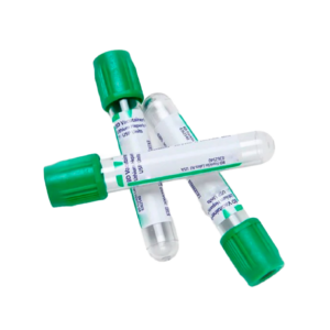 Tubo tapa verde con heparina de sodio